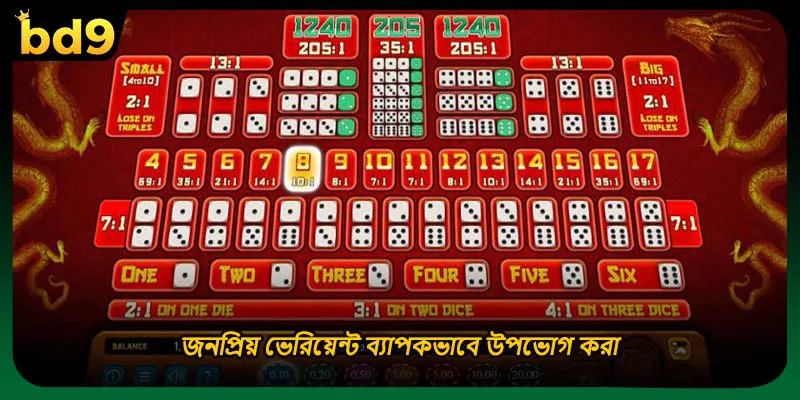 জনপ্রিয় ভেরিয়েন্ট ব্যাপকভাবে উপভোগ করা